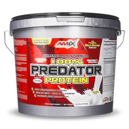 100% Predator Protein - 4kg - Vainilla - Proteina De Suero Whey - Amix Nutrition_0