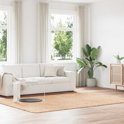 Vidaxl Alfombra Peluda De Pelo Largo Navarra Beige 200x290cm Poliéster_1