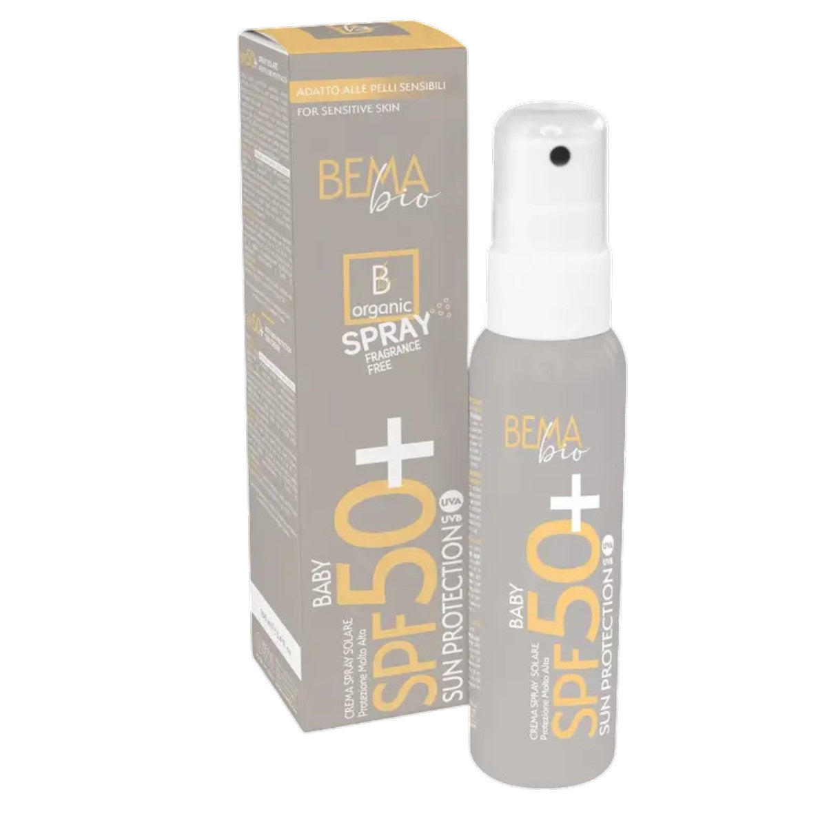 Pack Ahorro Spray Solar Baby & Crema Solar Adult SPF50 Bema 150 + 50 ml