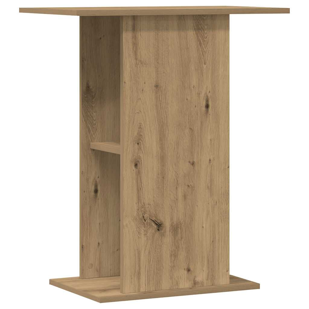 Vidaxl Soporte Para Acuario De Roble Artesanal, 36 X 60,5 X 72,5 Cm, Madera De Ingeniería_0