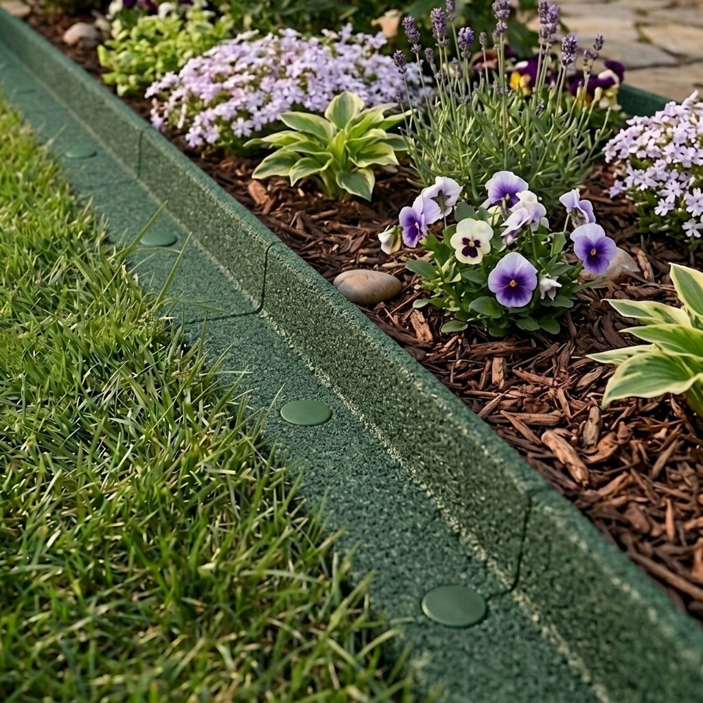 Bordura Flexible Para Jardín 31.2m Con Mazo – Verde_3