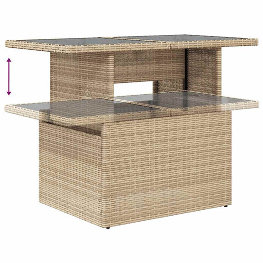 Set De Sofás De Jardín Y Cojines 8 Piezas Ratán Sintético Beige / Vetonek_0