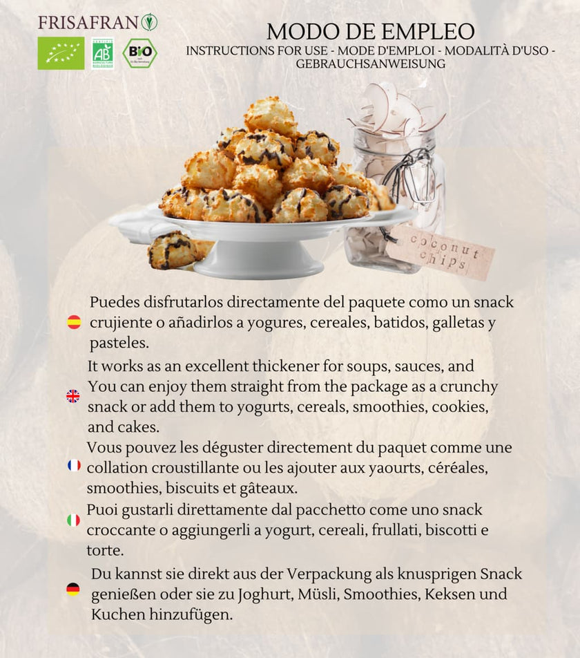 Chips De Coco Ecológicos | Deshidratados | Frisafran 5 Kg_3