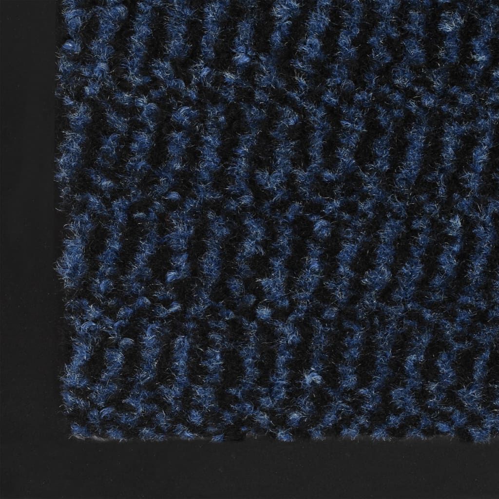 Vidaxl Alfombras De Entrada Rectangulares De Nudo 2 Uds Azul 40x60 Cm_4