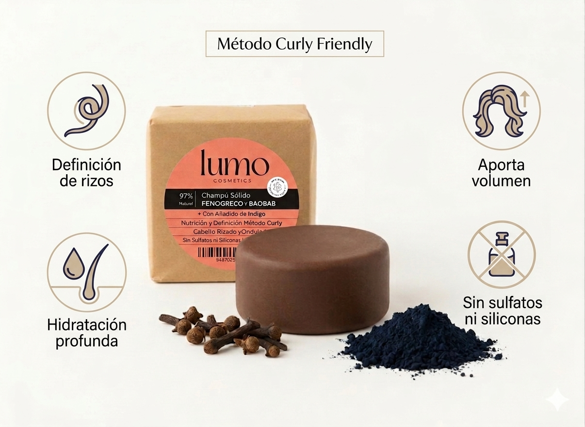 Champú Sólido Rizos 80 g | Fenogreco y Baobab | Cabello Rizado y Ondulado_1