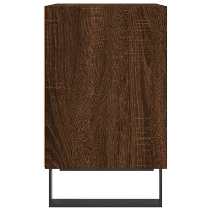 Mesita De Noche Madera De Ingeniería Roble Marrón 40x30x50 Cm_3