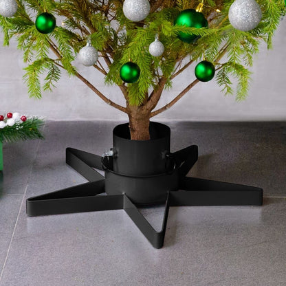Vidaxl Soporte Para Árbol De Navidad Negro 47x47x13,5 Cm_1