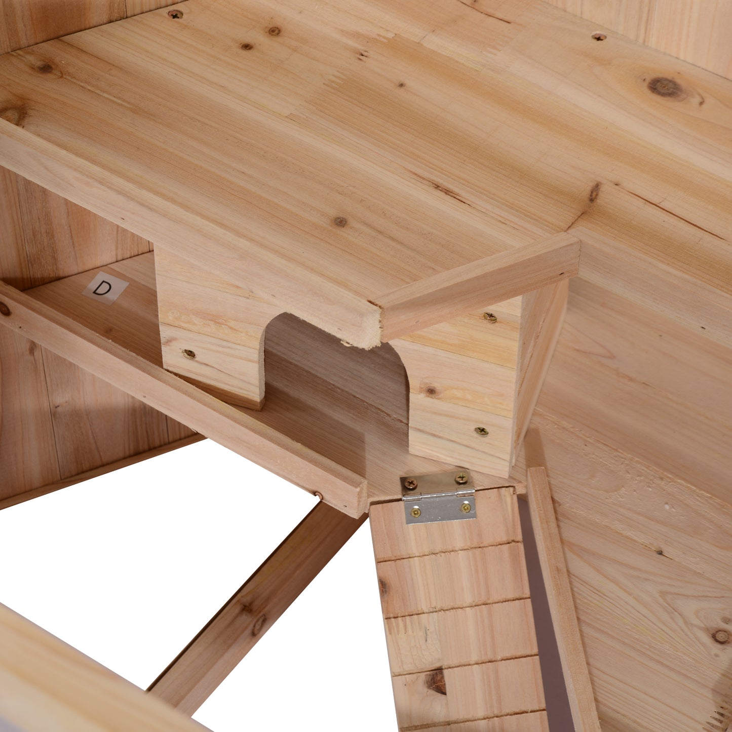 Pawhut Jaula De Madera Para Hámster Casa Para Roedores Pequeños De 3 Pisos_4