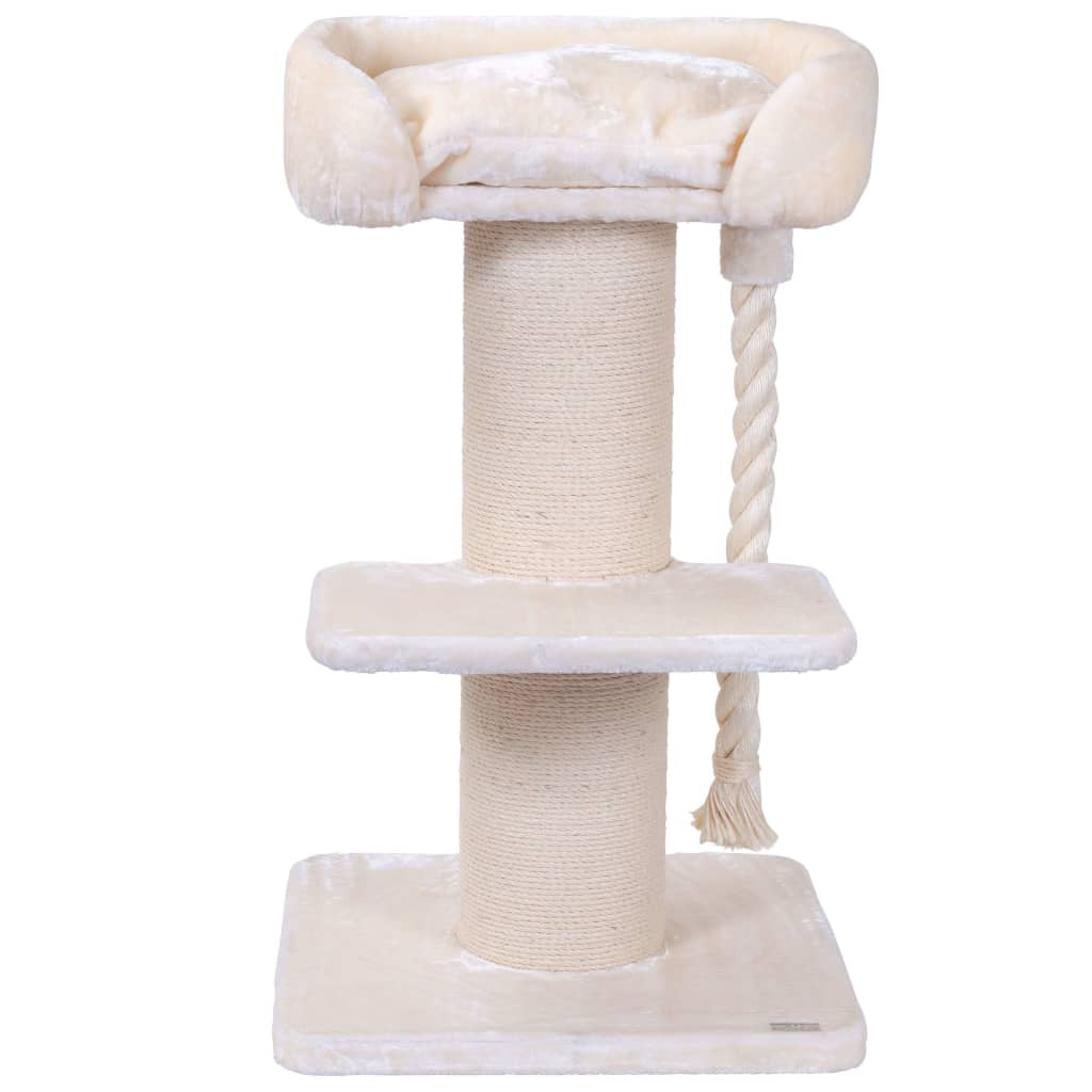 Quapas! Árbol Rascador Para Gatos Ruffles Crema 60x60x115 Cm_1