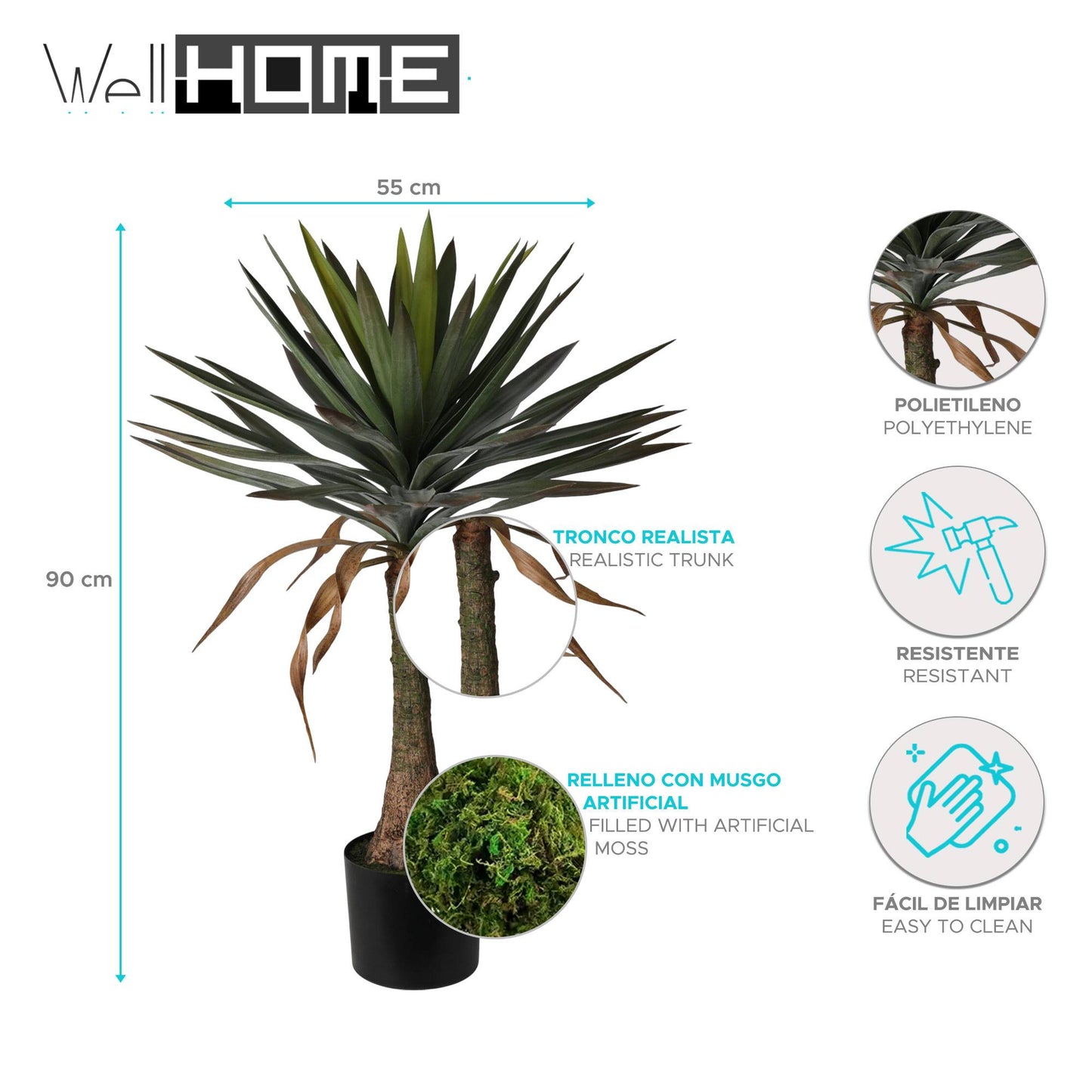 Well Home Planta De Yuca En Maceta De H.90cm_1
