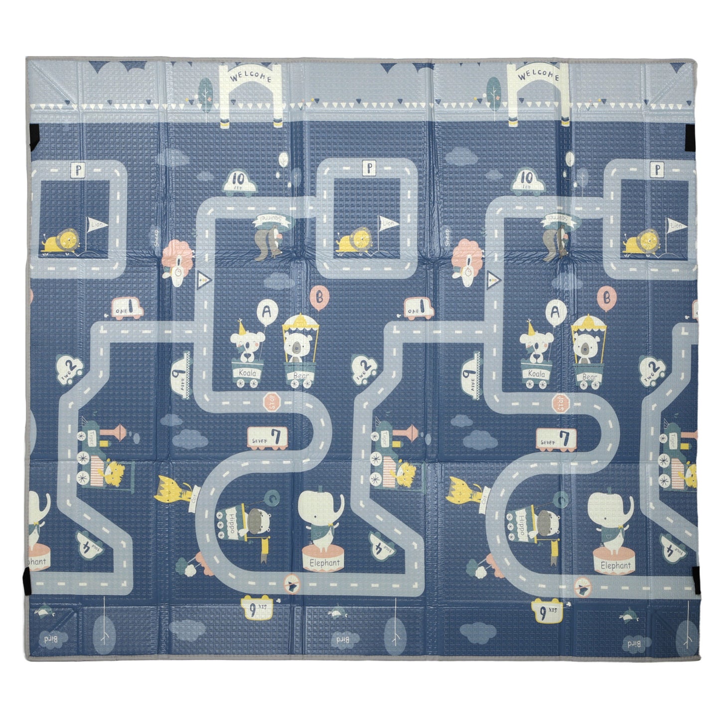 Aiyaplay Alfombra Bebé Acolchada Plegable Reversible Laterales Abatibles_0