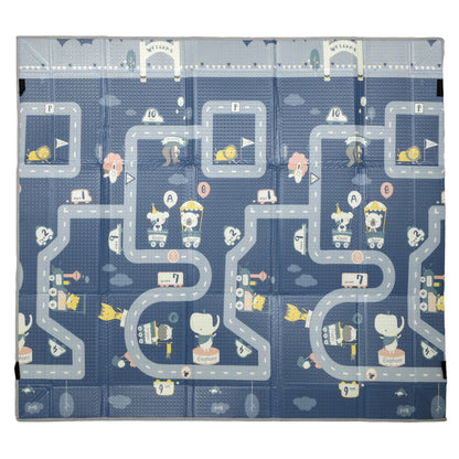 Aiyaplay Alfombra Bebé Acolchada Plegable Reversible Laterales Abatibles_0