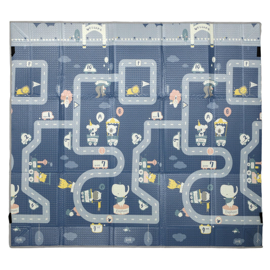Aiyaplay Alfombra Bebé Acolchada Plegable Reversible Laterales Abatibles_0