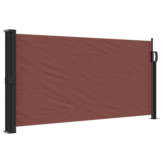 Vidaxl Toldo Lateral Retráctil Marrón 100x500 Cm_0