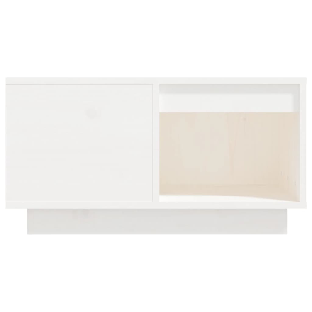 Mesa De Centro De Madera Maciza De Pino Blanco 60x61x32,5 Cm_3