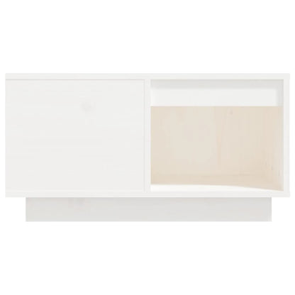 Mesa De Centro De Madera Maciza De Pino Blanco 60x61x32,5 Cm_3