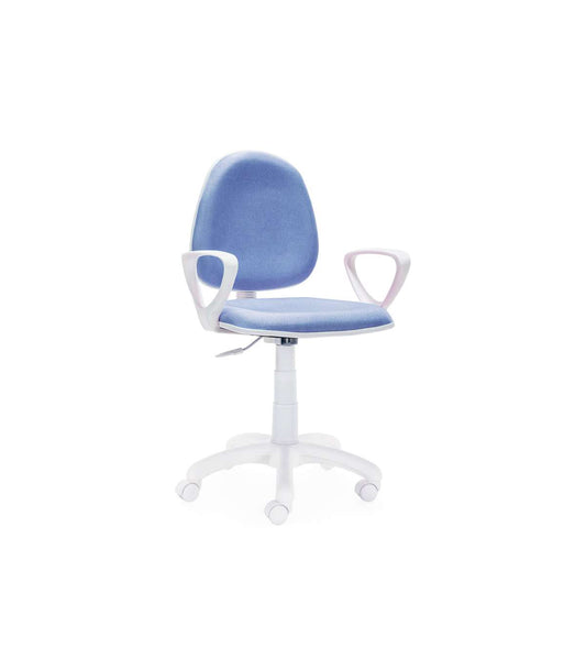Silla De Escritorio Giratoria Dolphin En Color Azul 79-91 Cm(alto)54 Cm(ancho)54 Cm(fondo)_0
