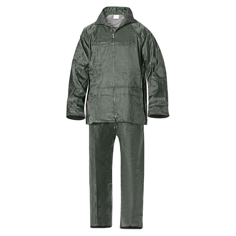 Traje De Agua Impermeable Verde Nylon       Talla 7-l