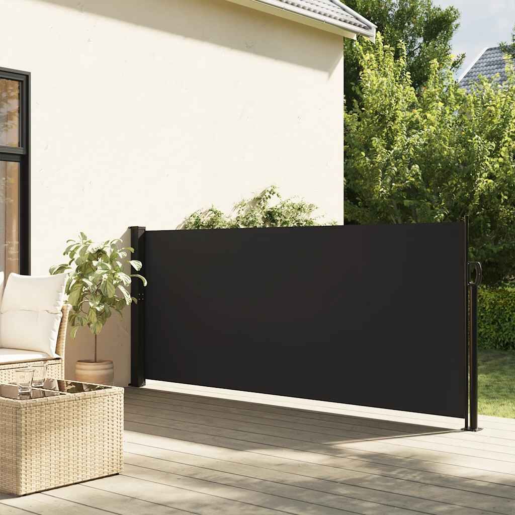 Vidaxl Toldo Lateral Retráctil Negro 120x500 Cm_1