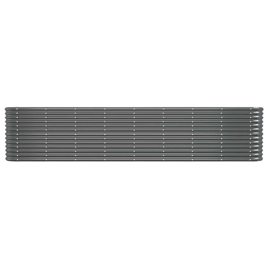 Jardinera Arriate Acero Galvanizado Antracita 332x40x68 Cm_2