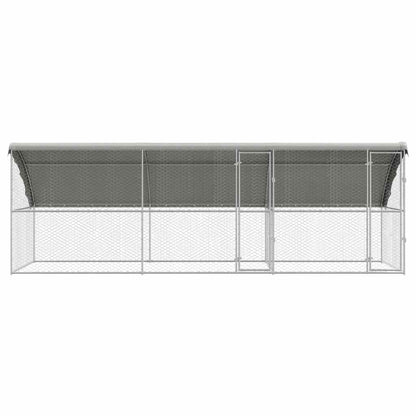Refugio Para Perros 3 Pcs Plateado 6 X 2 X 2 M_3