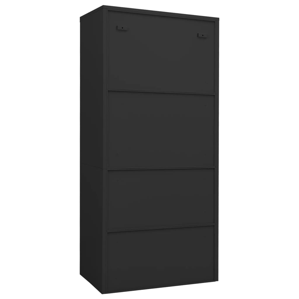 Armario De Acero Gris Antracita 80x50x180 Cm_3