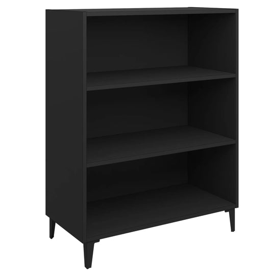 Aparador De Madera Contrachapada Negro 69,5x32,5x90 Cm / Vetonek_0
