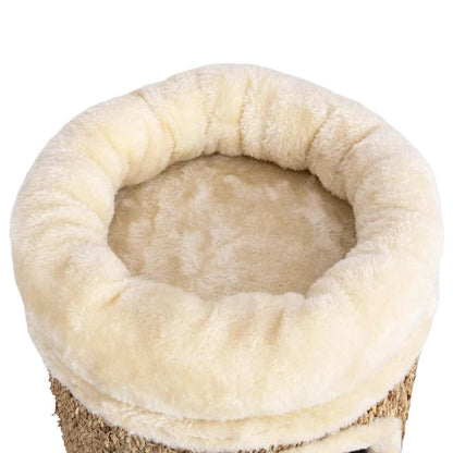 Casita Para Gatos De Lujo Con Cojín Hierba Marina 33 Cm_5