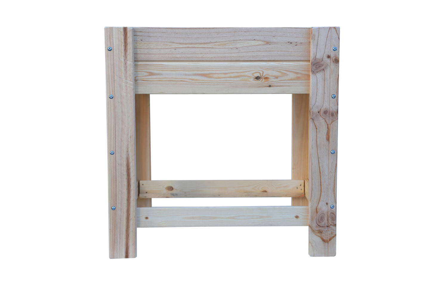 Mesa De Cultivo la Huerta De Madera Natural 79 X 56 X 80 Cm 60l + Bolsa Geotextil, Huerto Urbano Para Interior..