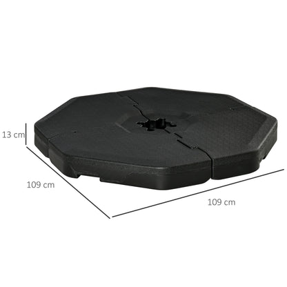 Outsunny 4 Pesos Para Base De Sombrilla Rellenable De Agua 104 Kg O Arena 125 Kg_2