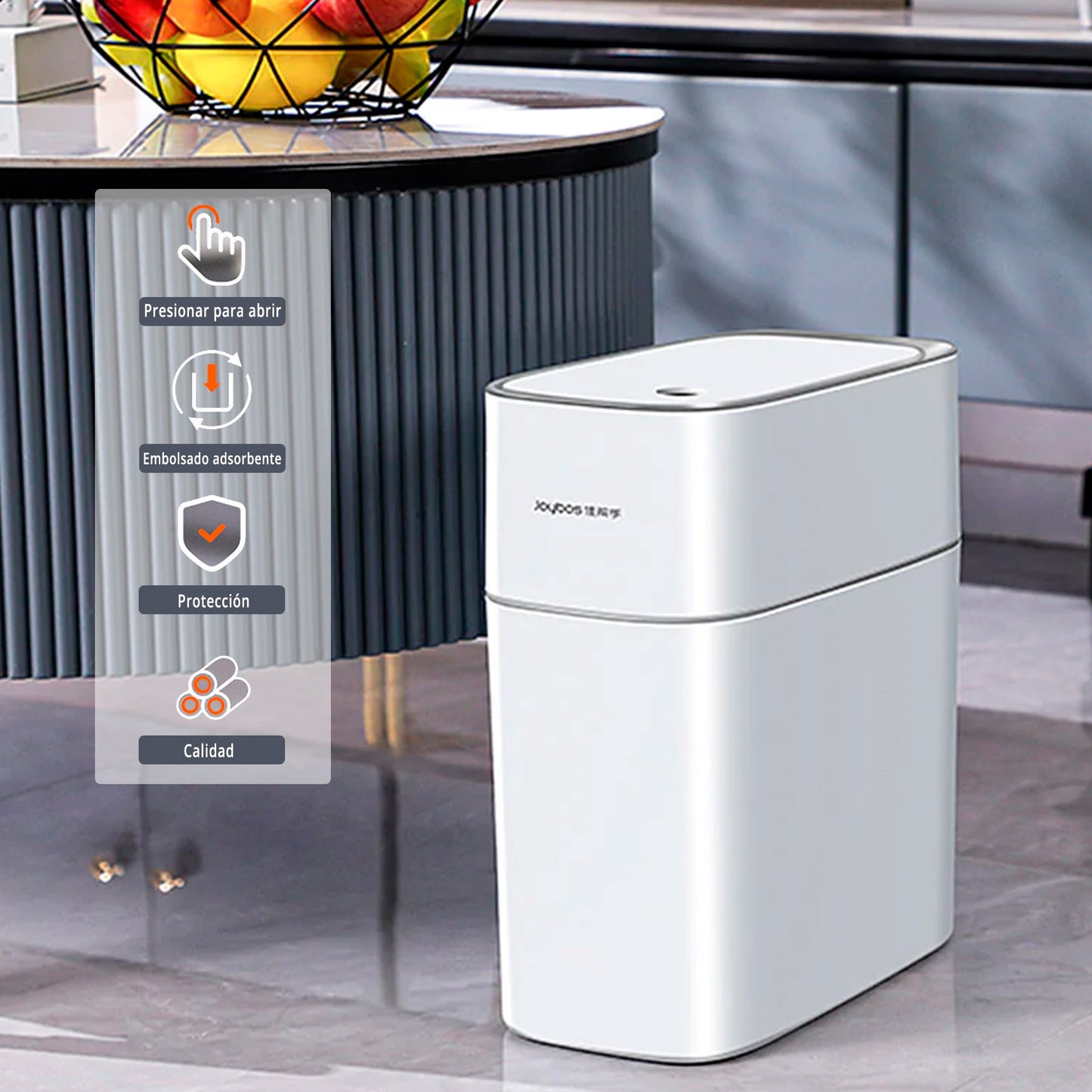 Papelera Cubo De Basura 15l Con Sensor De Movimiento Inteligente Sin Contacto - Incluye 20 Bolsas De Basura