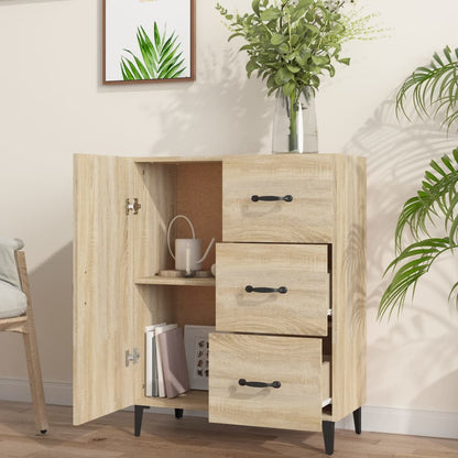 Aparador De Madera De Ingeniería Roble Sonoma 69,5x34x90 Cm / Vetonek_3