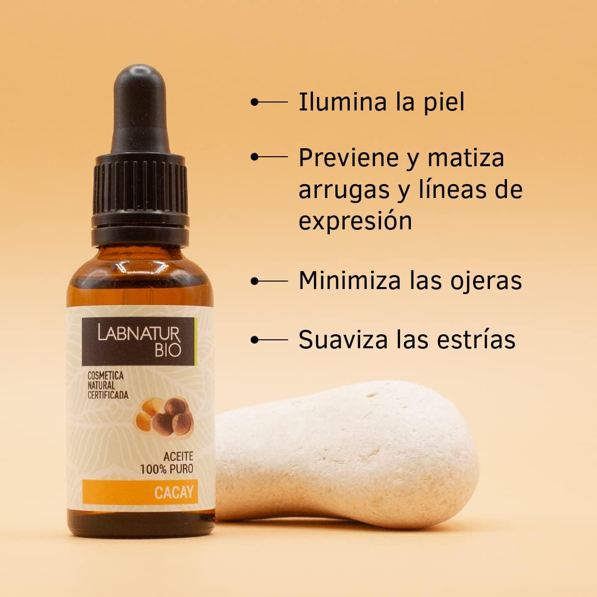 Aceite de Cacay 100% Puro Labnatur Bio 30 ml | Antioxidante y Anti-Aging | Rostro, Cuerpo y Cabello_2