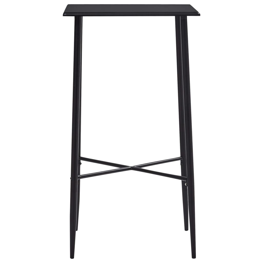 Mesa Alta De Cocina Mdf Negro 60x60x111 Cm_0