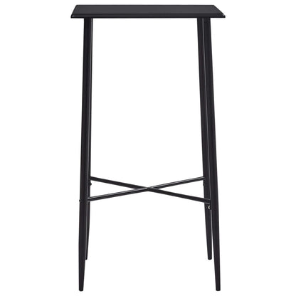 Mesa Alta De Cocina Mdf Negro 60x60x111 Cm_0