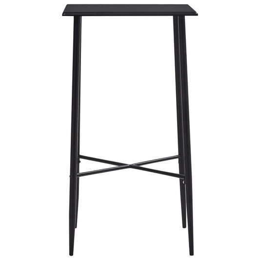 Mesa Alta De Cocina Mdf Negro 60x60x111 Cm_0