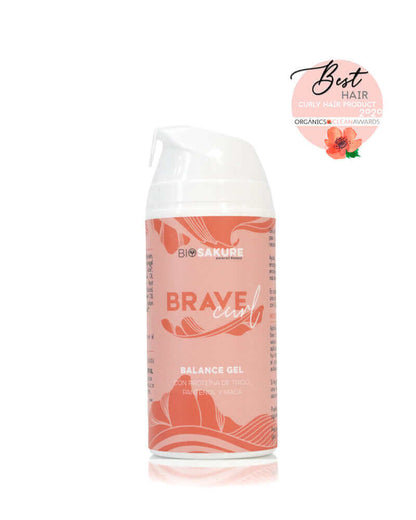 Brave Curl Gel - Gel Para Pelo Rizado Con Proteína, Más Encogimiento 100 Ml Bio Sakure_2