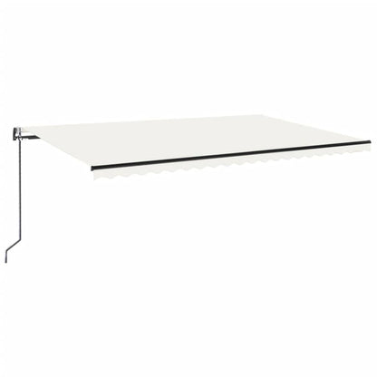 Toldo Automático Con Led Y Sensor De Viento Crema 500x300 Cm_0