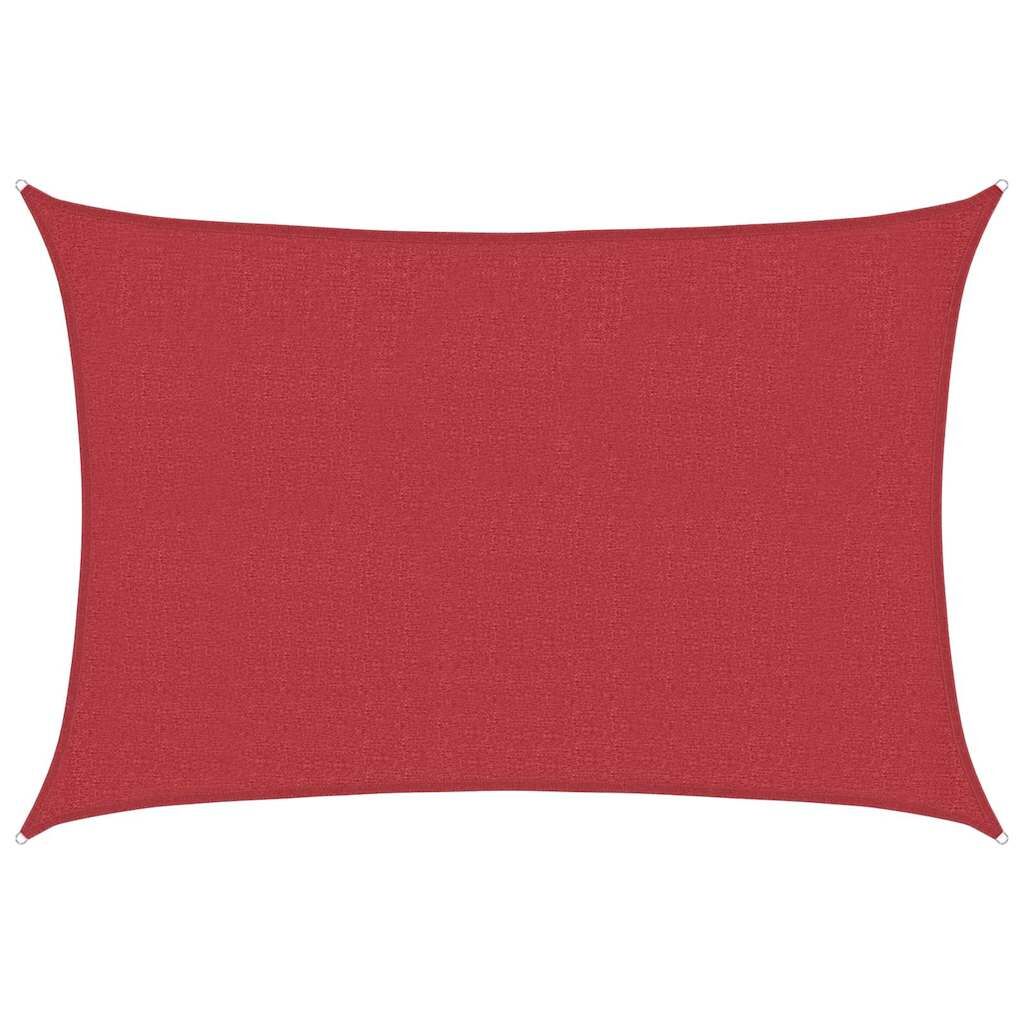 Vidaxl Toldo De Vela Rojo Hdpe 160 G/m² 5x6 M_0
