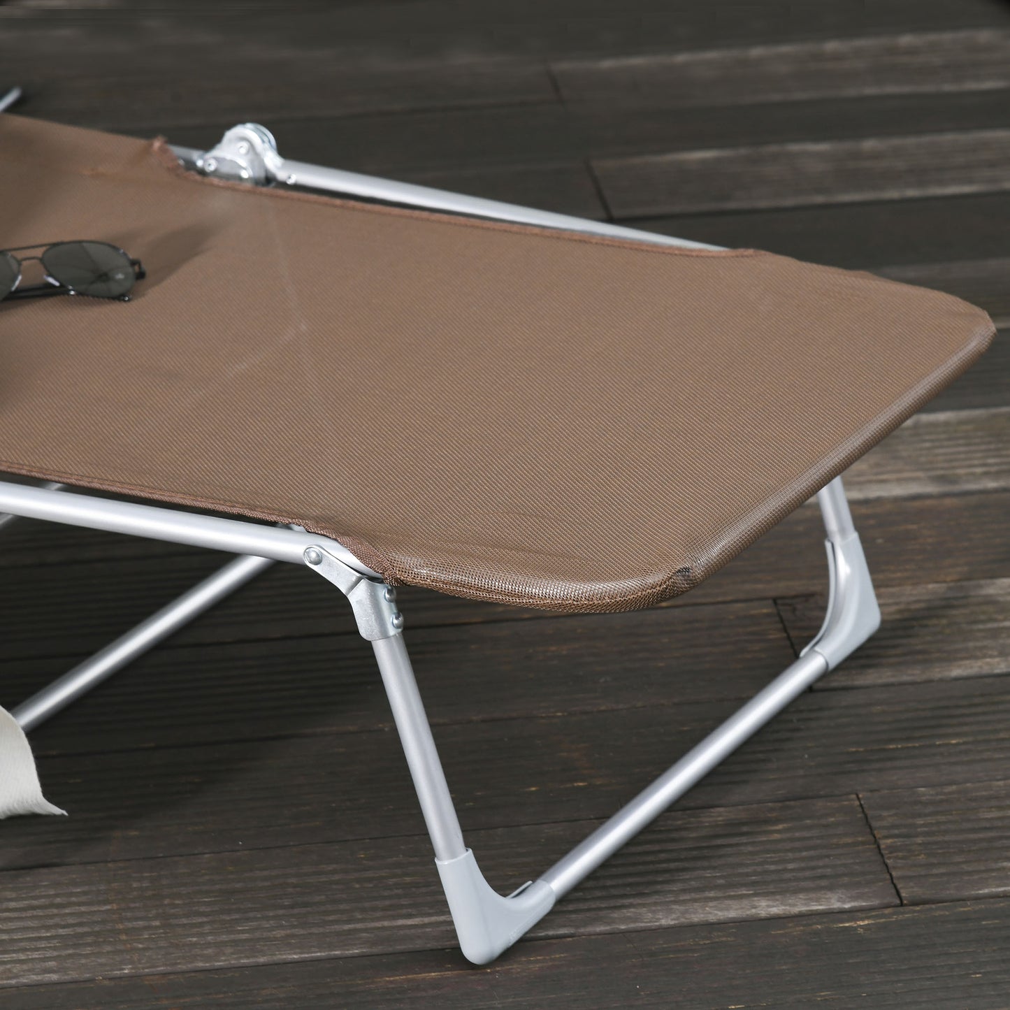 Outsunny Tumbona Plegable Y Reclinable Con Reposacabezas Y Respaldo Ajustable_4