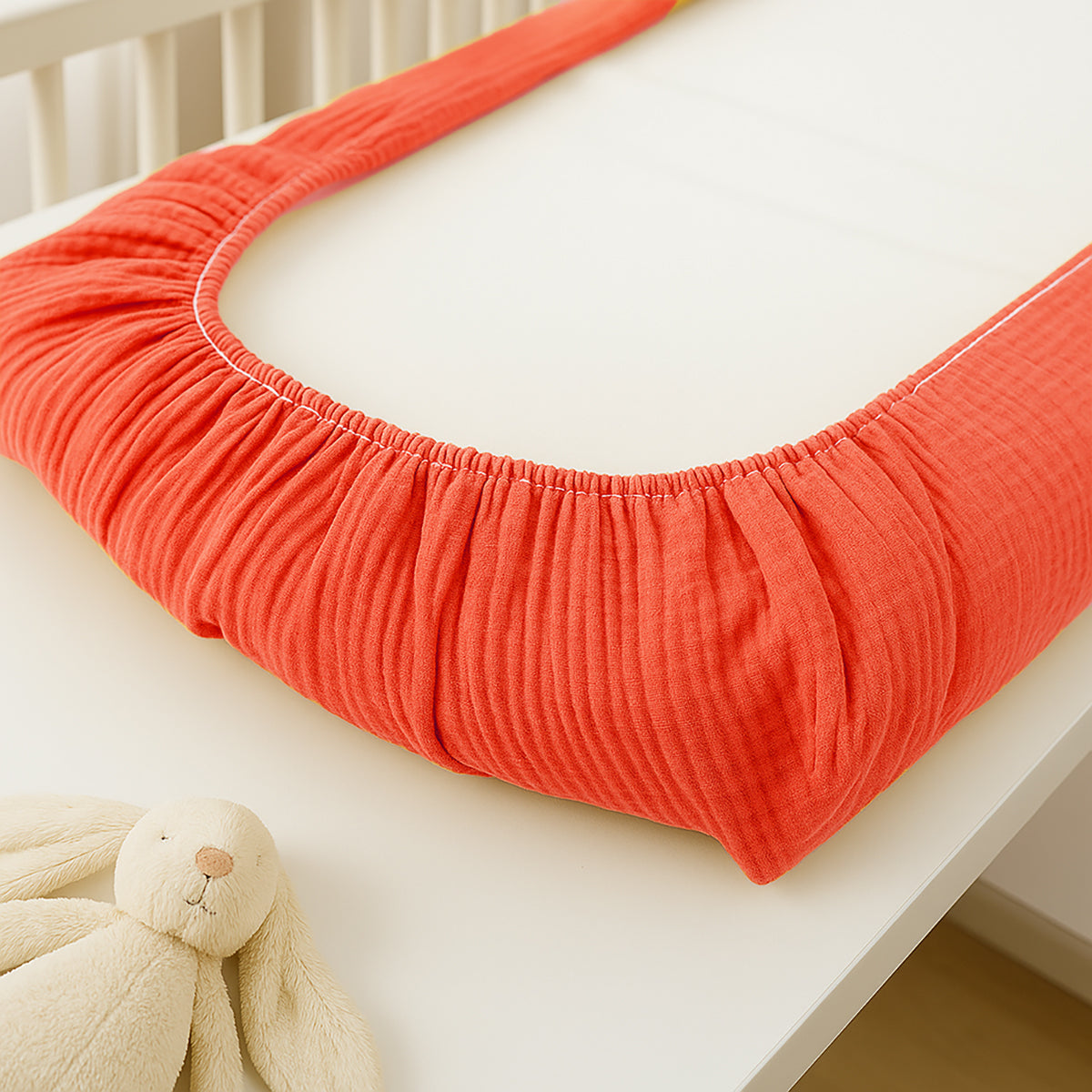 Funda De Colchón Para Cambiador En Algodón Bio Fresa