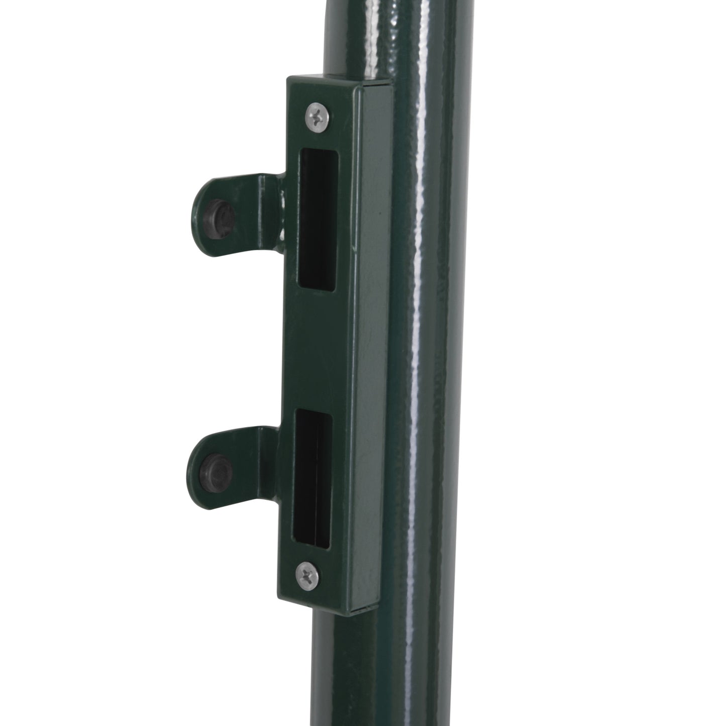 Homcom Puerta Verja De Jardín De Acero Con Cerradura Manija Y 3 Llaves 97x150 Cm_4