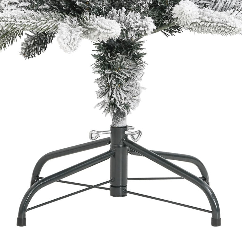 Vidaxl Árbol De Navidad Artificial Estrecho Con Nieve Pvc Y Pe 150 Cm_5
