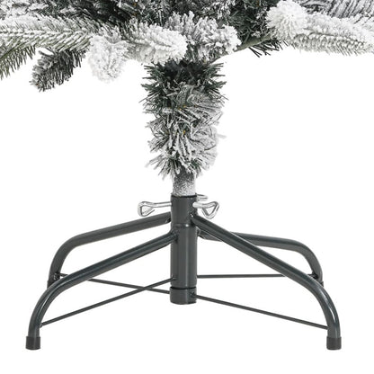 Vidaxl Árbol De Navidad Artificial Estrecho Con Nieve Pvc Y Pe 150 Cm_5