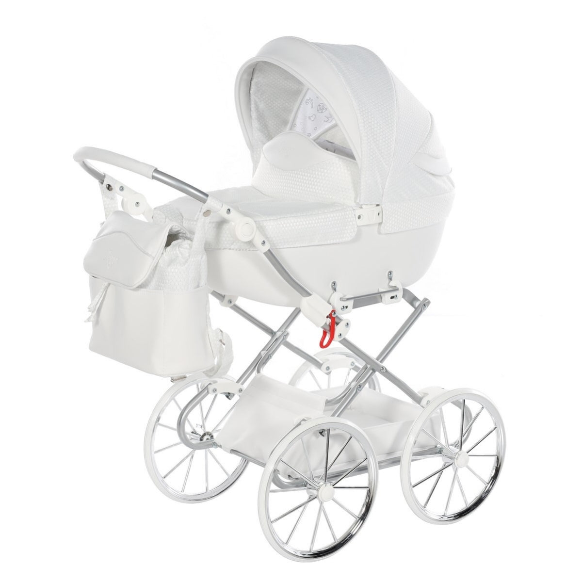 Carro De Muñecas Dolce Classic_white-silver