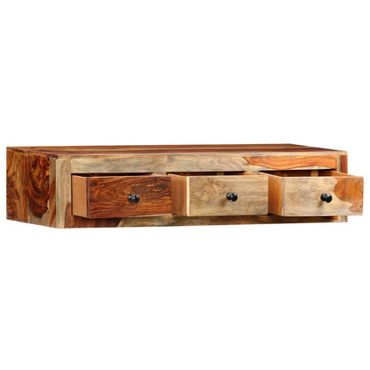 Mesa Consola De Pared Madera Maciza De Sheesham 100x25x20 Cm_1