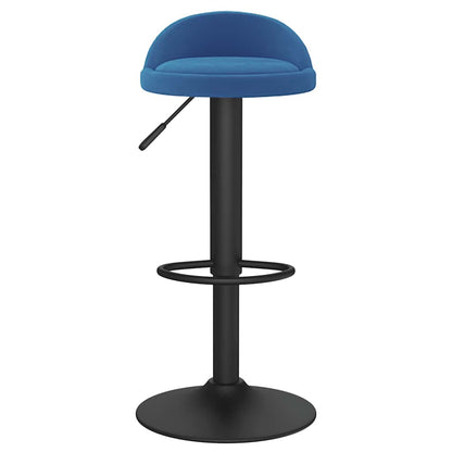 Taburete De Cocina De Terciopelo Azul_1