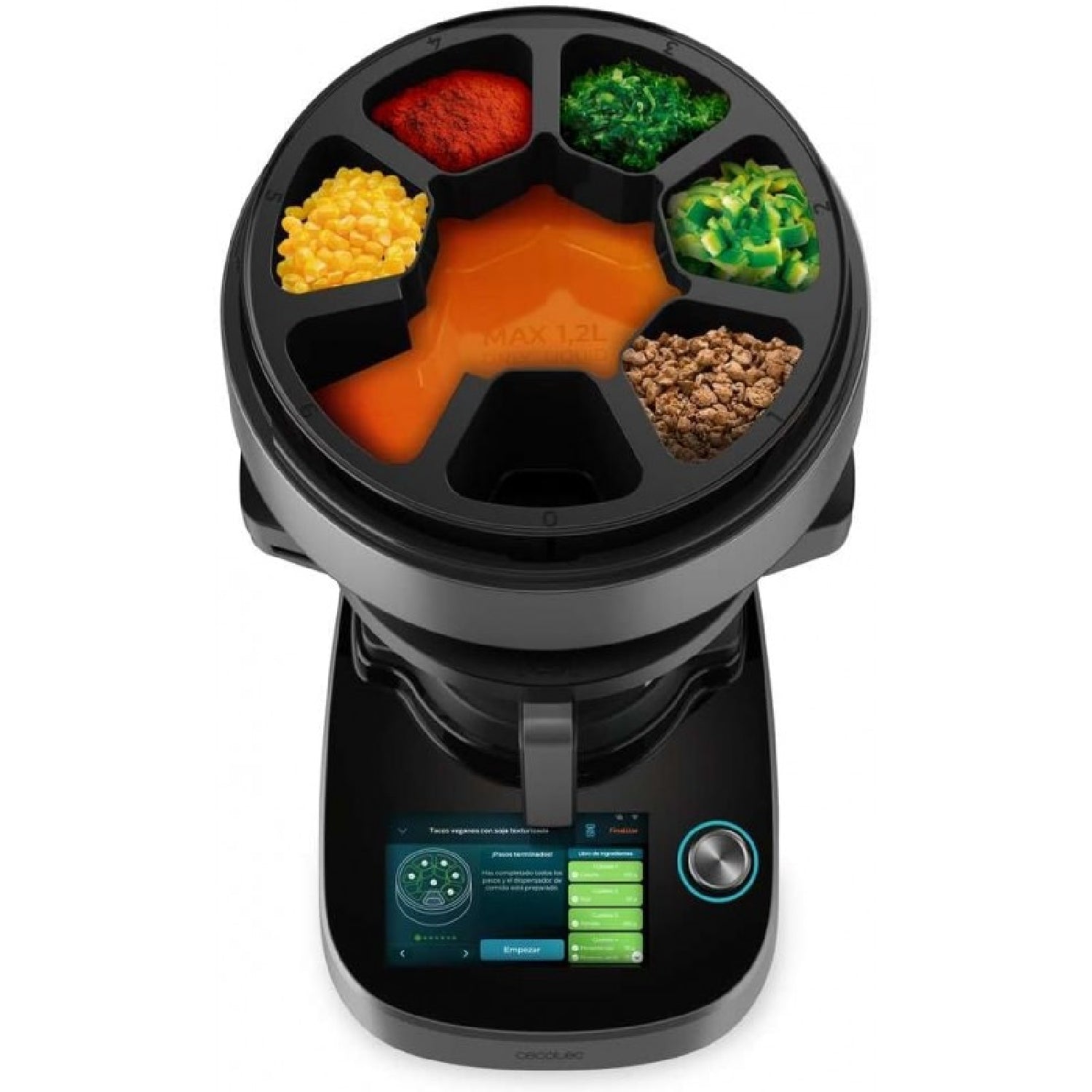 Robot De Cocina Multifunción Con Dispensador De Alimentos Mambo Cooking Victory. 1700 W, 45 Funciones, Miles De Recetas Guiadas, Jarra Victory De 5l_1