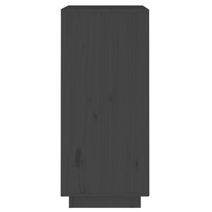Aparador De Madera Maciza De Pino Gris 38x35x80 Cm / Vetonek_0