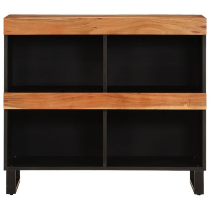 Armario Auxiliar Madera Maciza De Acacia 85x33x75 Cm_1